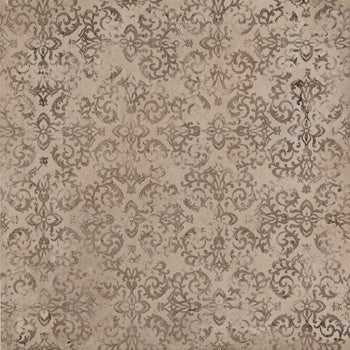 Matte terracotta porcelain tile with warm, oxidized leathery hues and a handcrafted rustic elegance, perfect for modern-traditional spaces.