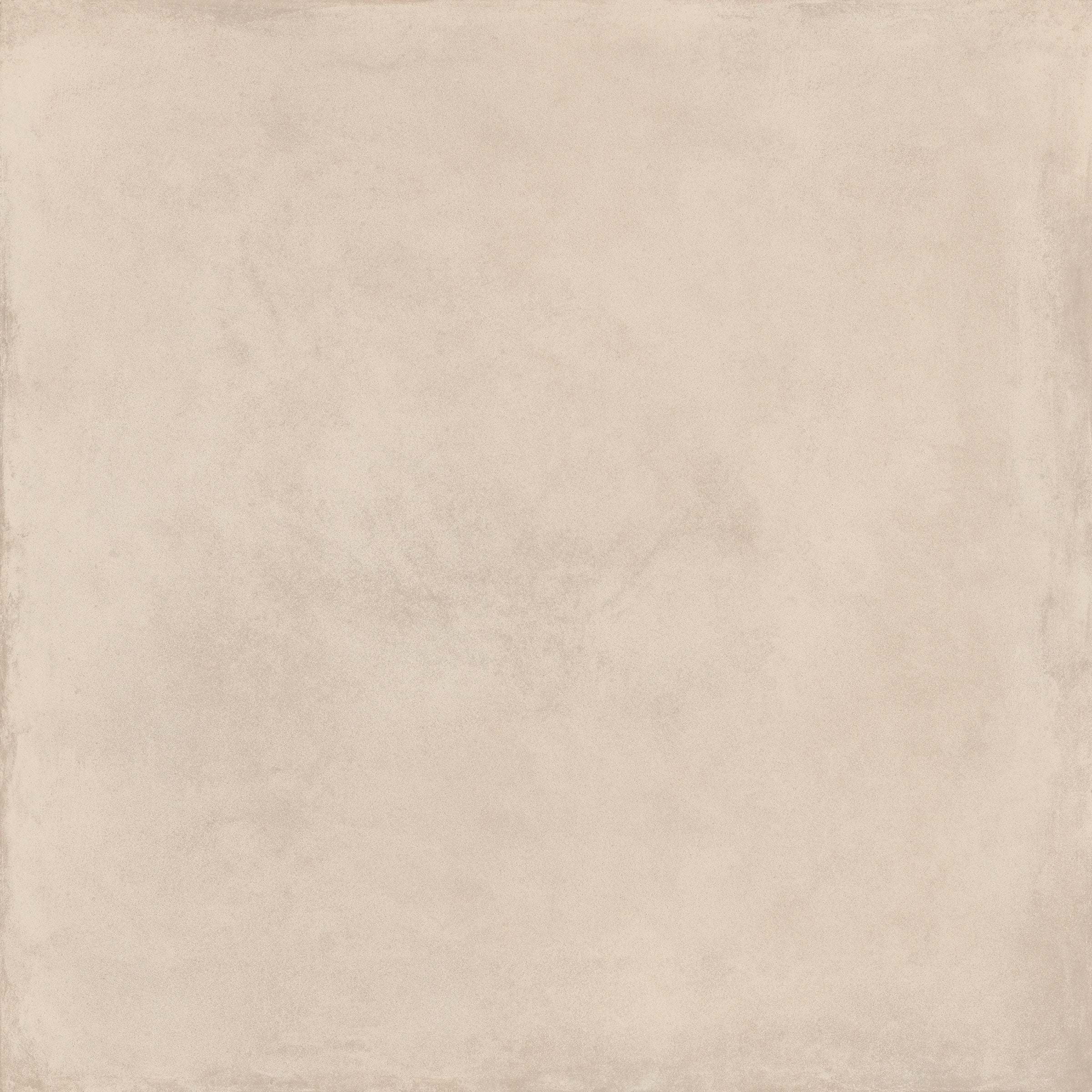 Square terracotta-inspired porcelain tile in warm beige with a matte finish and refined rectified edges, exuding artisan charm and natural elegance.