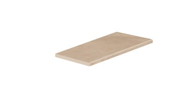 Matte terracotta porcelain paving tile with warm clay tones and polished edges for serene outdoor elegance.