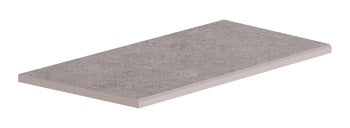 Elegant matte gray porcelain tile with subtle wood inlay, exuding rustic sophistication and warm minimalism for refined outdoor terraces.