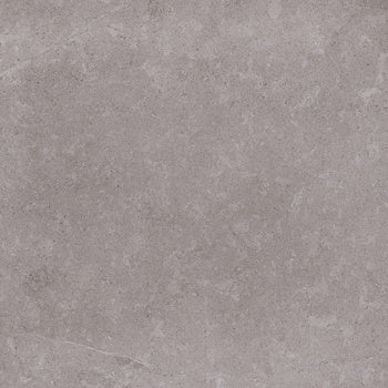 Matte gray porcelain tile with soft wood-effect inlay, radiating minimalist warmth and serene sophistication.