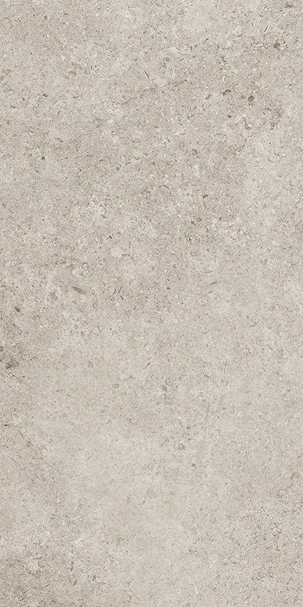 Matte sand-toned porcelain tile with subtle wood inlay effect, evoking rustic sophistication and warm minimalism.