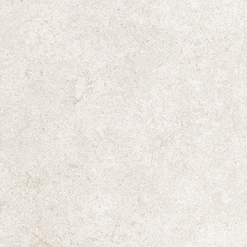 Ivory porcelain tile with a matte finish and subtle wood-effect inlay, exuding warm minimalism and serene natural elegance.