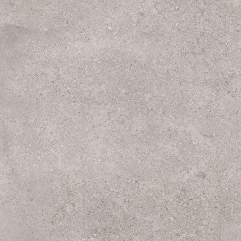 Matte silver porcelain tile with a soft, resin-like finish and subtle wood-effect inlay, radiating minimalist warmth and natural elegance.