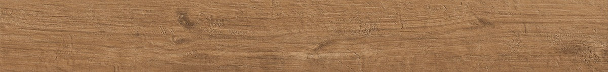 Textured dark beige porcelain plank with reclaimed wood grain, exuding rustic elegance and warm, nostalgic sophistication.