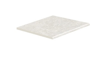 A sleek, matte almond porcelain border with polished edges, exuding contemporary elegance and refined harmony for luxurious outdoor and indoor spaces.