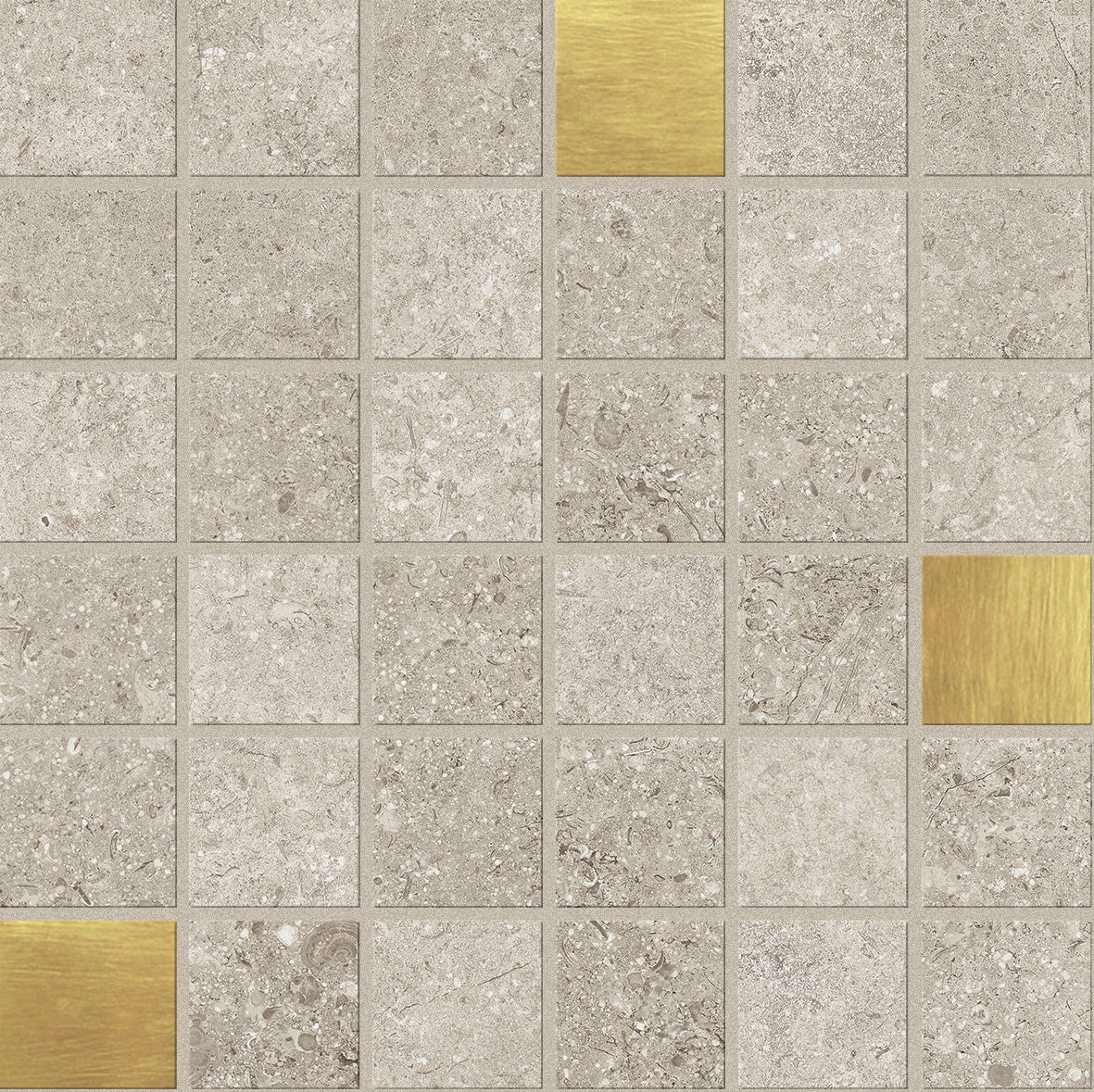 Matte sand-toned porcelain mosaic with wood-effect inlay, exuding rustic sophistication and serene warmth for refined interiors.