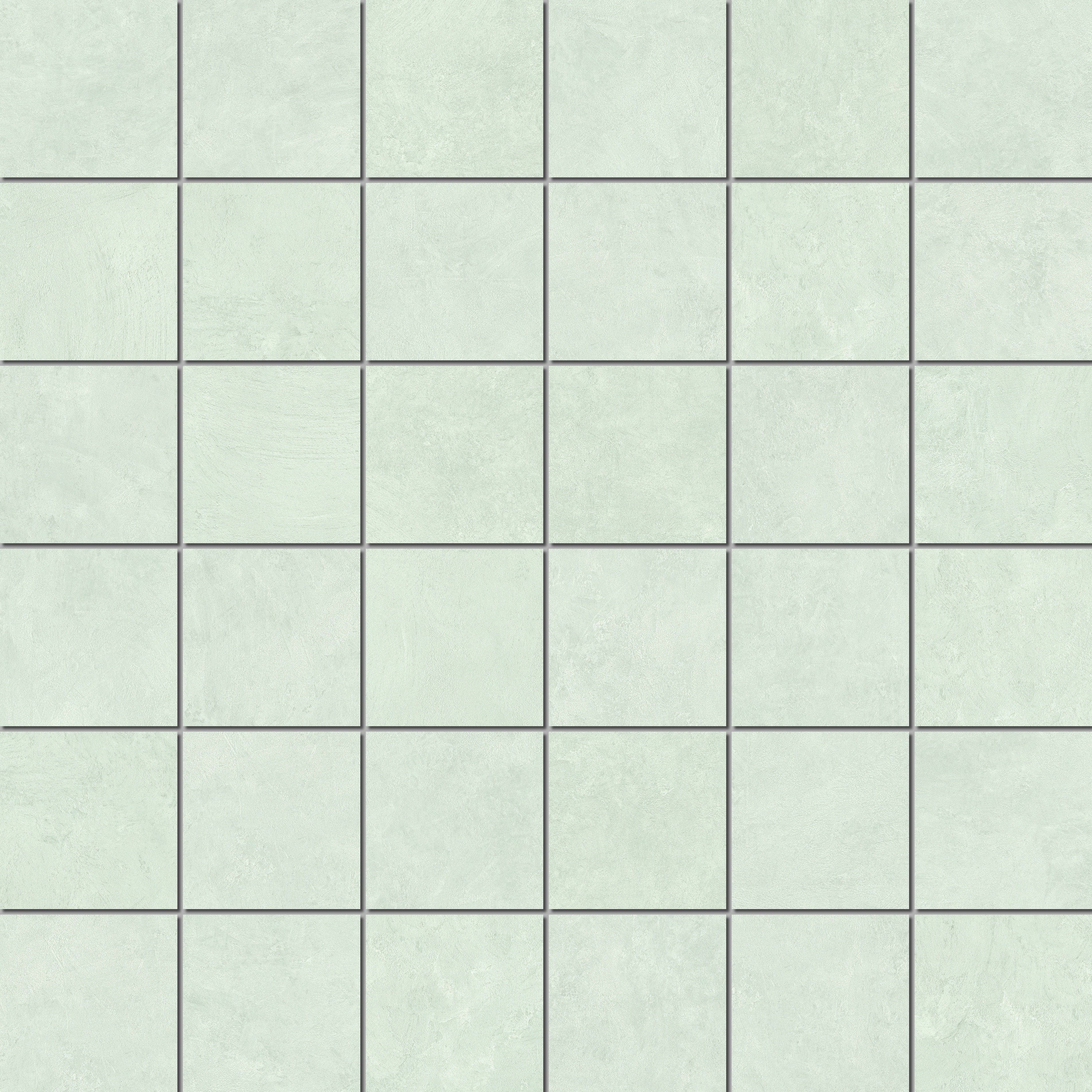 Sleek matte white porcelain mosaic with a refined plaster-like texture, exuding minimalist elegance and serene luxury for modern interiors.
