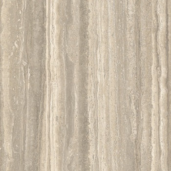 Warm hazelnut porcelain tile with artisan-crafted travertine texture, semi-matte finish, and refined rectified edges for elegant interiors.