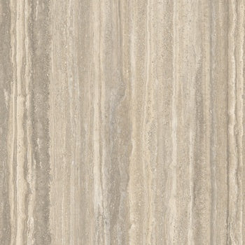 Luxurious warm hazelnut porcelain tile with textured travertine-inspired surface, semi-matte finish, and refined rectified edges.