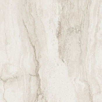 Luxurious matte porcelain tile with refined travertine texture in serene white, exuding minimalist elegance and timeless sophistication.