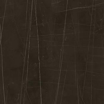 Black marble-look porcelain tile with gold-enhanced veining, exuding timeless elegance and seductive refinement for luxurious interiors.