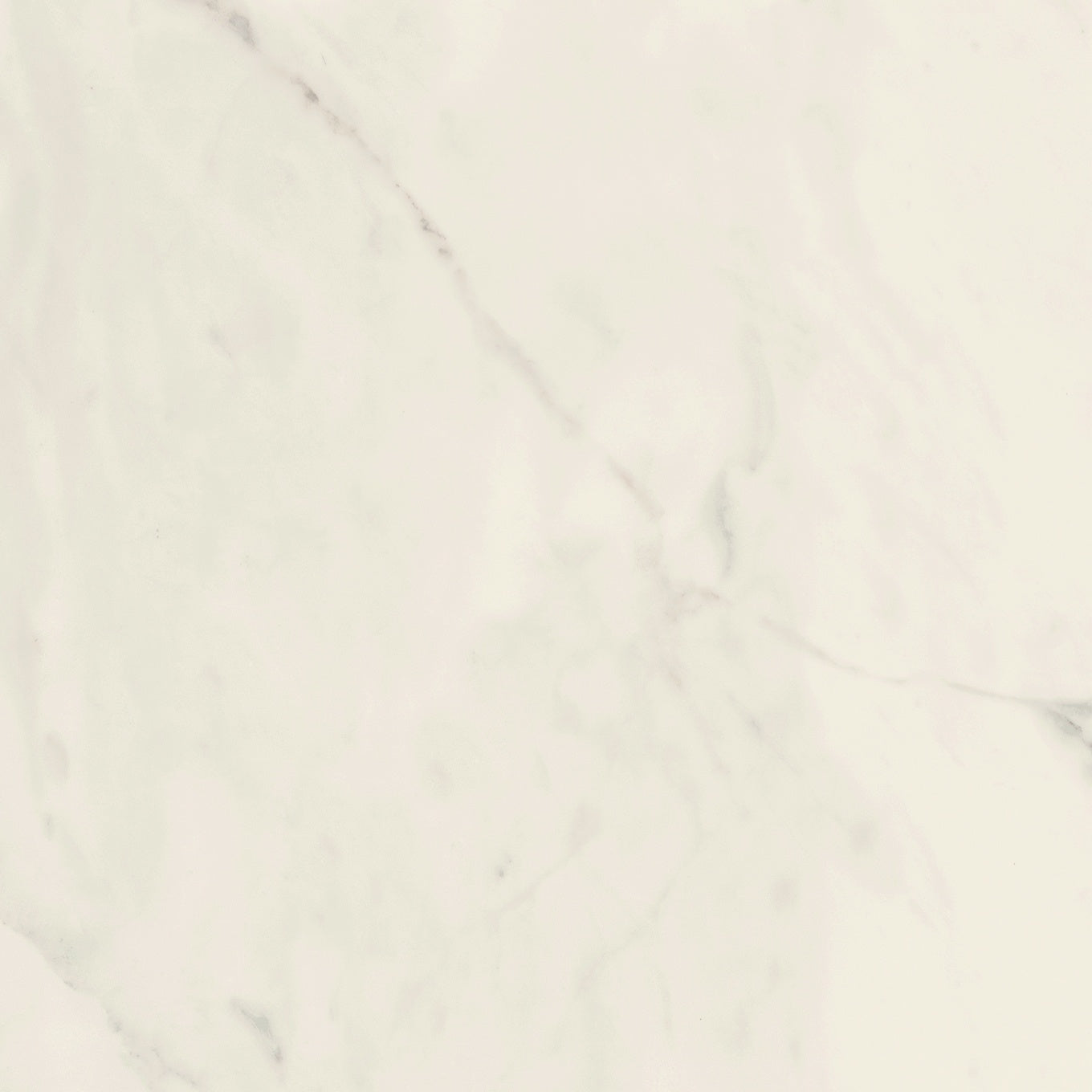 Elegant white marble-look porcelain bullnose trim with delicate veining and a semi-glossy gold-enhanced finish for refined edges.