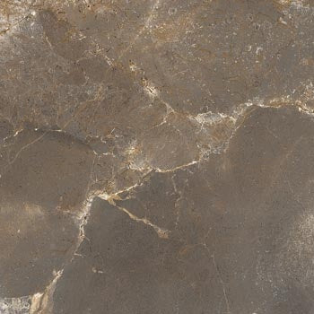 Dove grey marble-look porcelain tile with refined veining and a semi-glossy gold-enhanced finish, exuding timeless elegance.