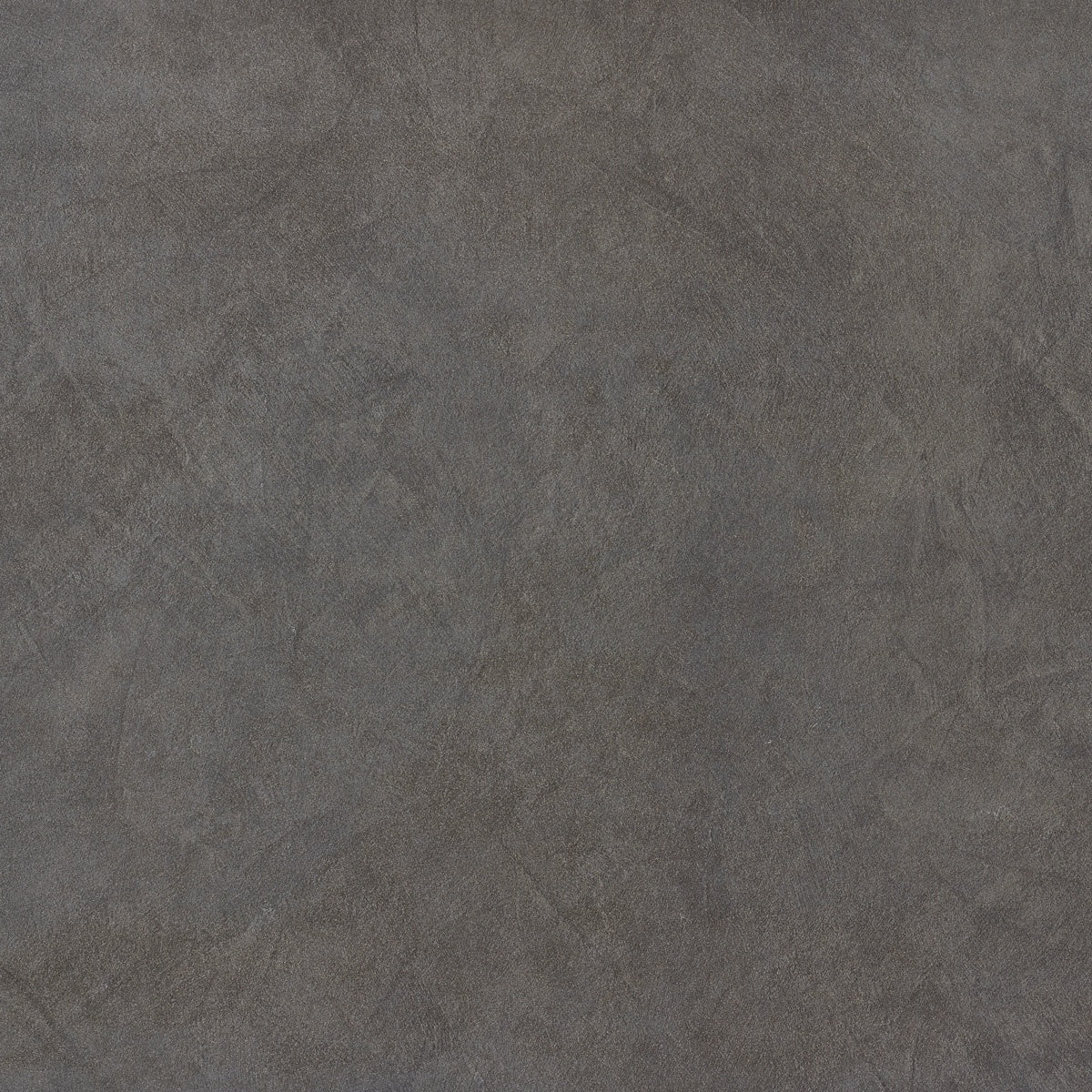 Dark gray porcelain tile with a smooth, matte resin-inspired texture, offering minimalist sophistication for modern interiors.