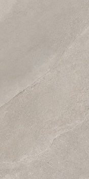 Matte beige porcelain tile with a softly textured slate surface, evoking weathered stone and organic ripples for serene, timeless elegance.