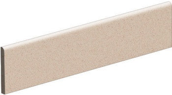 Sleek almond bullnose trim in refined glossy porcelain, offering seamless transitions for minimalist elegance.