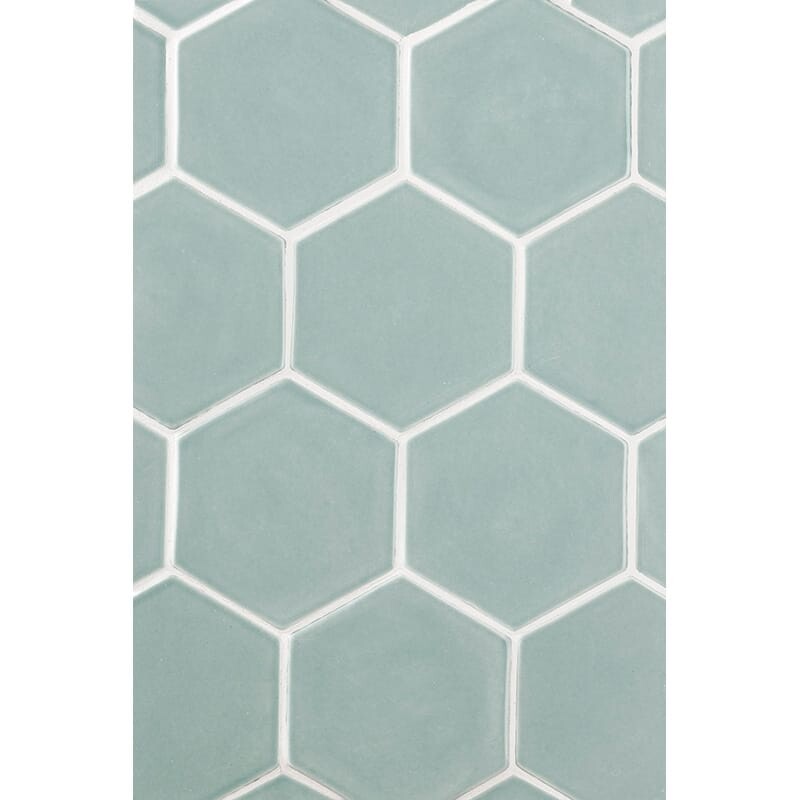 STATUS CERAMIC: Witty Hexagon Field Tile (glossy | 5"x3/8" | beveled)