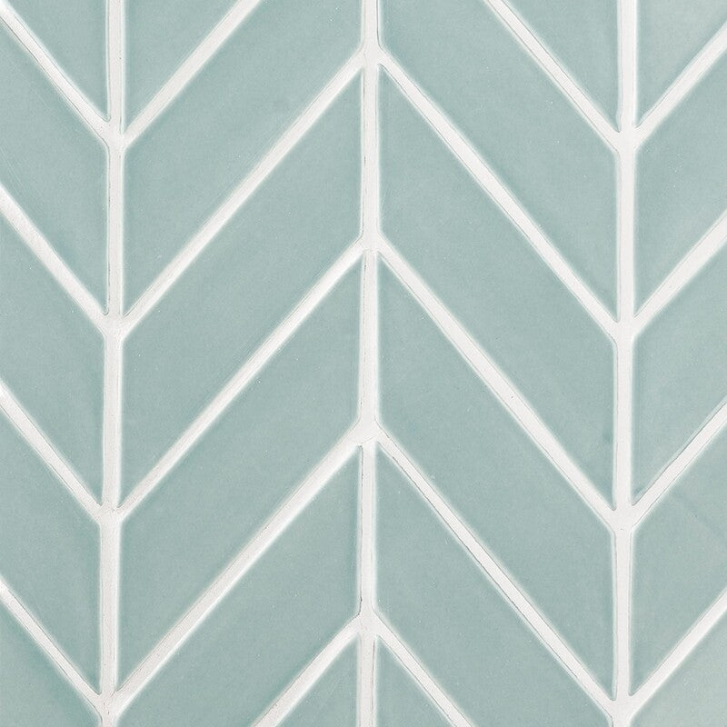 STATUS CERAMIC: Witty Chevron Field Tile (glossy | 2"x6"x3/8" | beveled)