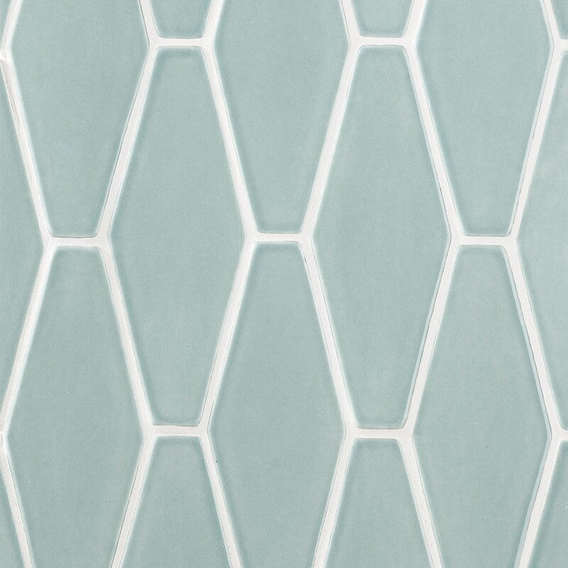STATUS CERAMIC: Witty Longest Hexagon Field Tile (glossy | 3"x7"x7/8" | beveled)