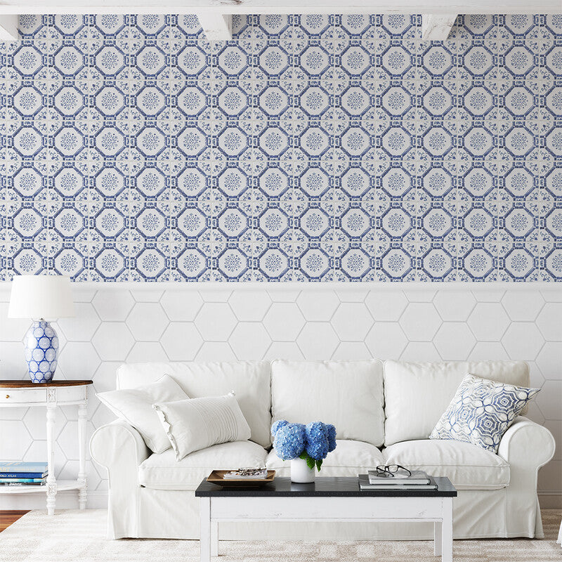 STATUS CERAMIC: Royal Hexagon Field Tile (glossy | 5"x3/8" | beveled)