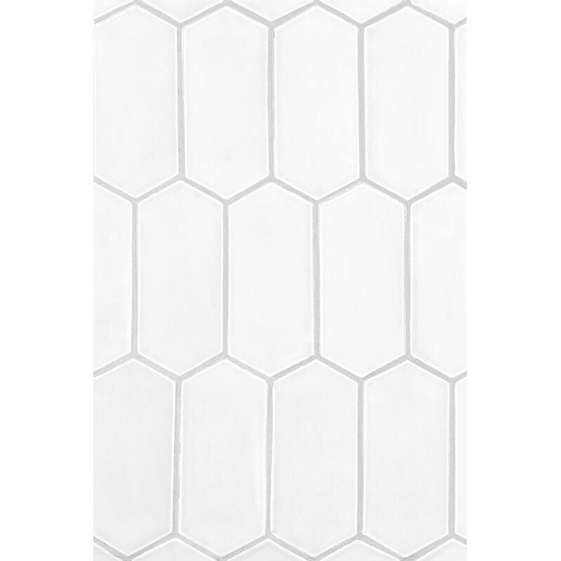 STATUS CERAMIC: Satin Cotton Picket Field Tile (matte | 3"x6"x3/8" | beveled)