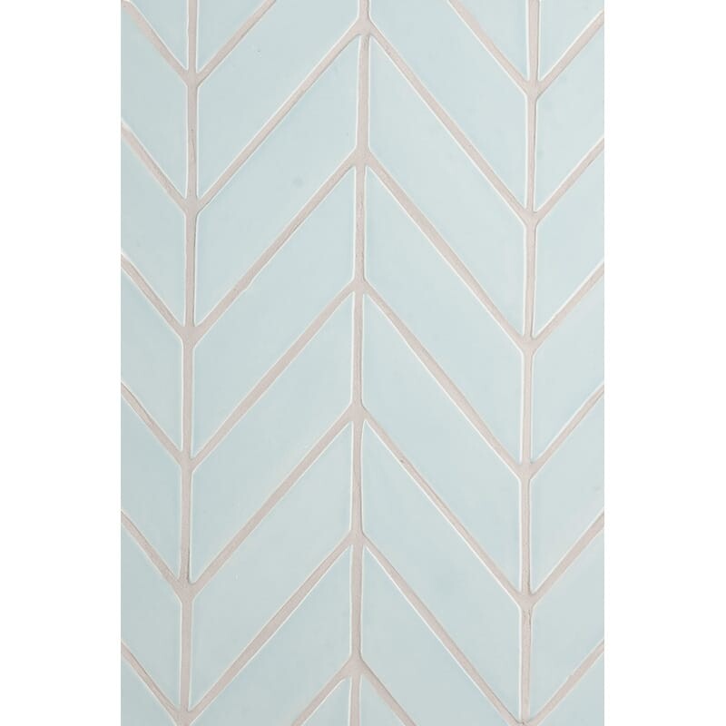 STATUS CERAMIC: Jules Chevron Field Tile (glossy | 2"x6"x3/8" | beveled)