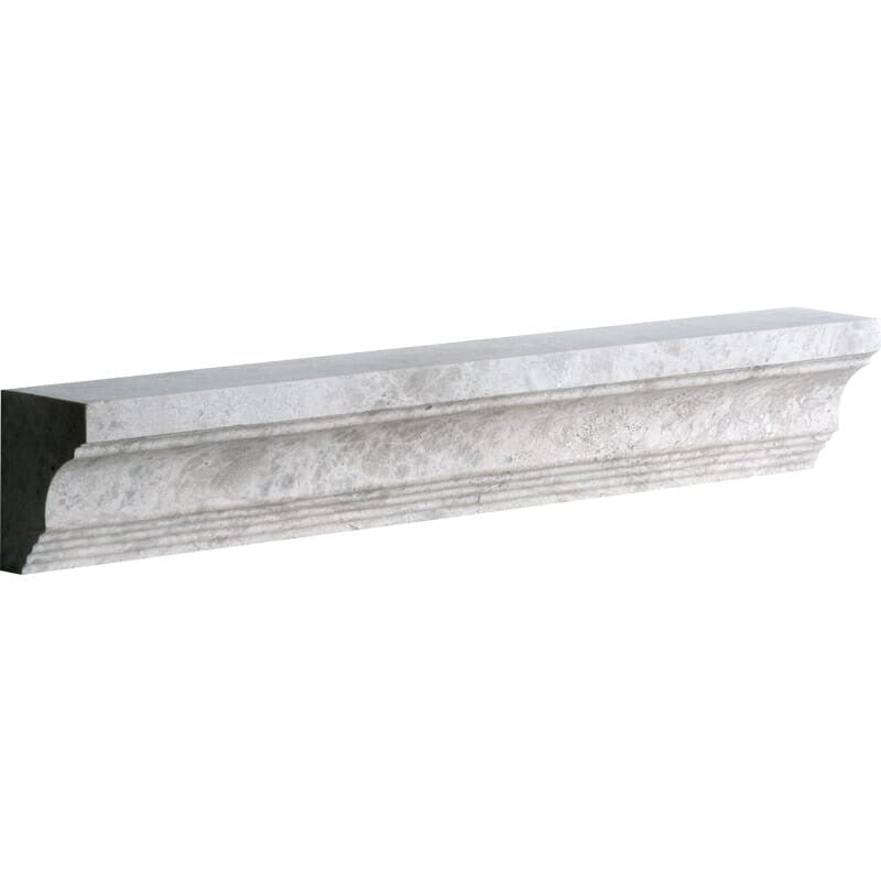 SILVER SHADOW : Cornice Molding (honed | 2"x12"x1" | straight cut)