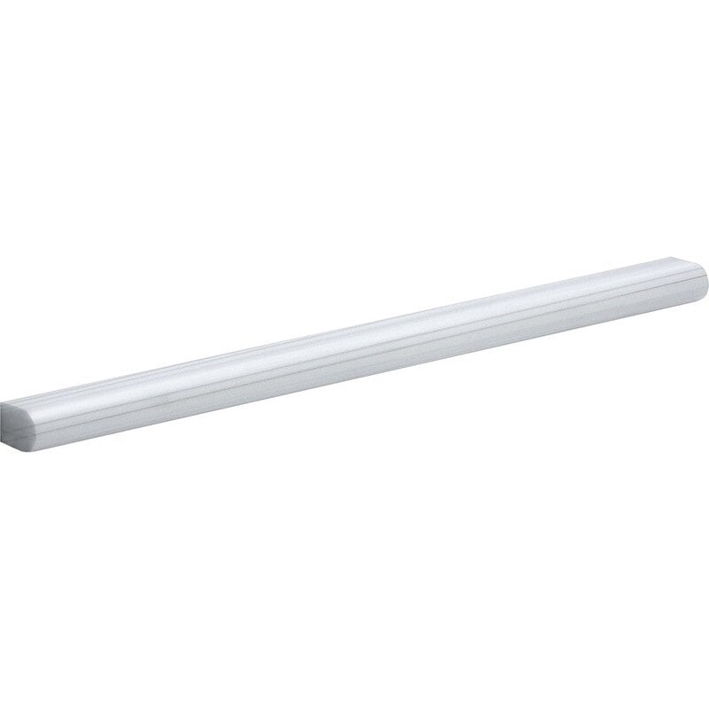 BIANCO DOLOMITI CLASSIC : Pencil Liner (honed | 11/16"x12"x1/2" | straight cut)