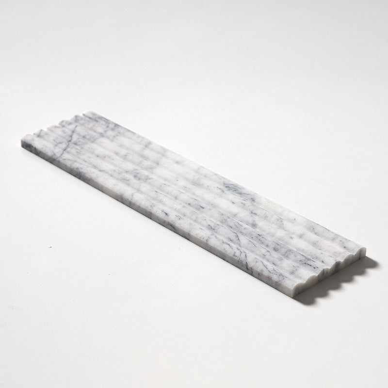 FLUTED: Lilac Field Deco Tile (honed | 6"x24"x3/4" | straight cut)