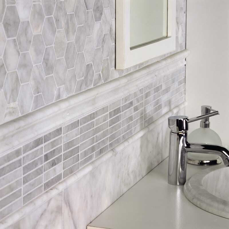 AVENZA : Hexagon Mosaic (honed | 10"x12"x3/8" | straight cut)