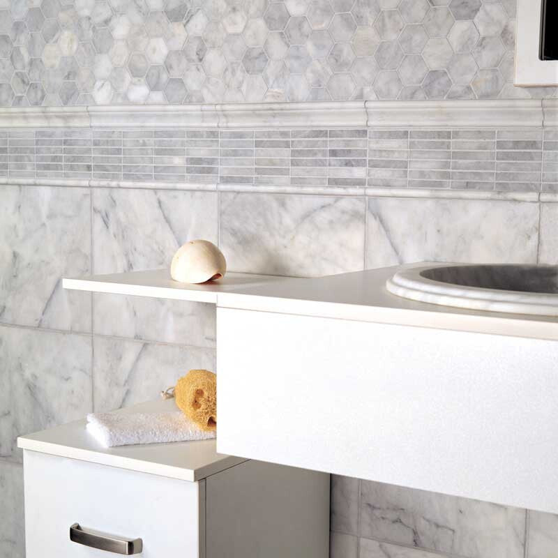 AVENZA : Hexagon Mosaic (honed | 10"x12"x3/8" | straight cut)