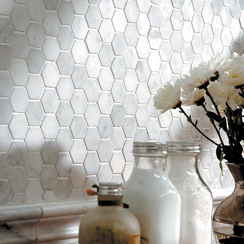 AVENZA : Hexagon Mosaic (honed | 10"x12"x3/8" | straight cut)