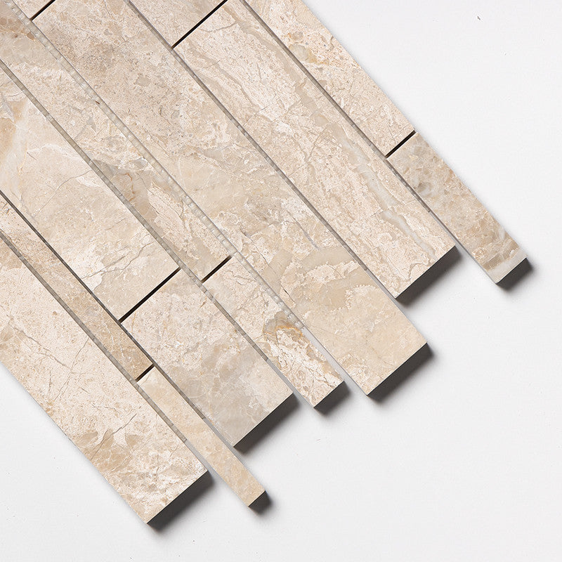 DIANA ROYAL : Slides Random Strip Mosaic (polished | 11"x17"x1/2" | straight cut)
