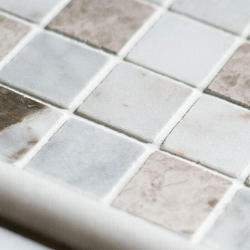 AVALON: 1X1 Straight Stack Mosaic (honed | 12"x12"x3/8" | straight cut)