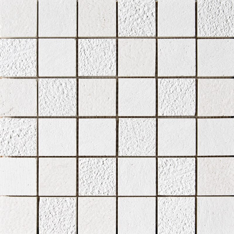 CHAMPAGNE: 2X2 Straight Stack Mosaic (textured | 12"x12"x3/8" | straight cut)