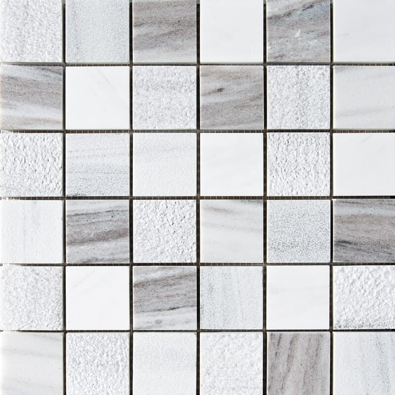SKYLINE : Avenza Avenza 2X2 Straight Stack Mosaic (textured | 12"x12"x3/8" | straight cut)
