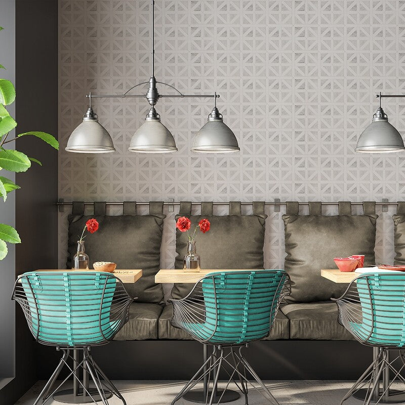 STUDIO : Avenza Classic Lattice Mosaic (multi finish | 14"x14"x3/4" | straight cut)