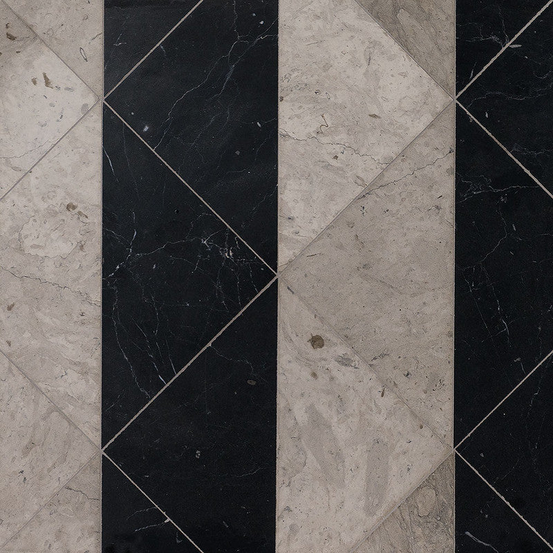STUDIO : China Black Mcm 8 Square Mosaic (honed | 8"x8"x3/8" | straight cut)