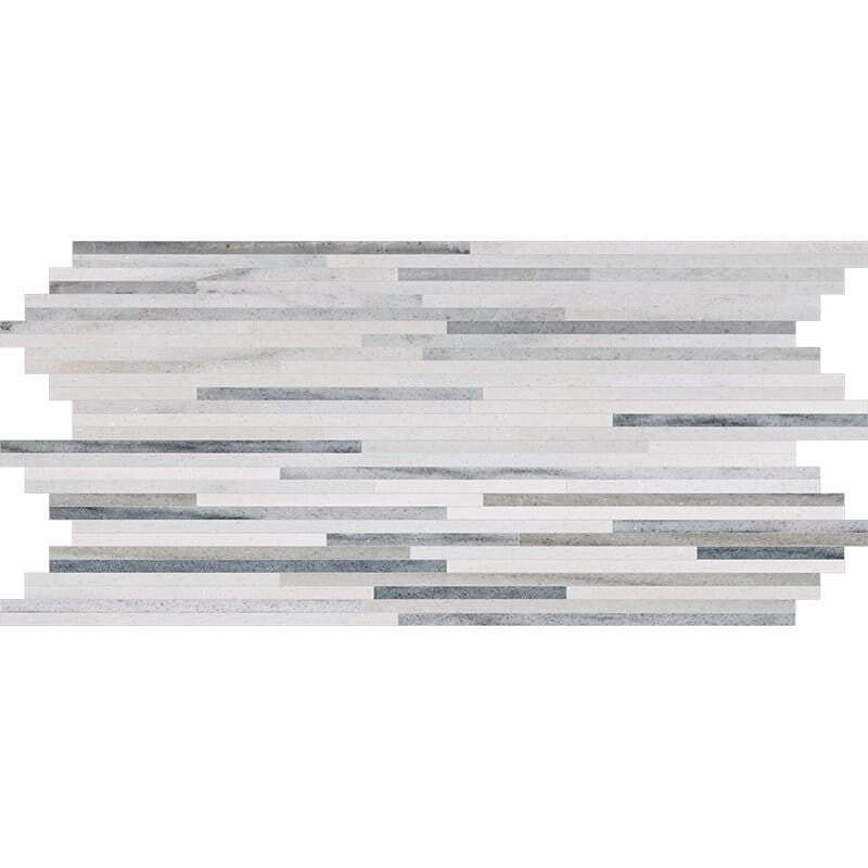 SKYLINE : Bamboo Random Strip Mosaic (honed | 6"x12"x3/8" | straight cut)
