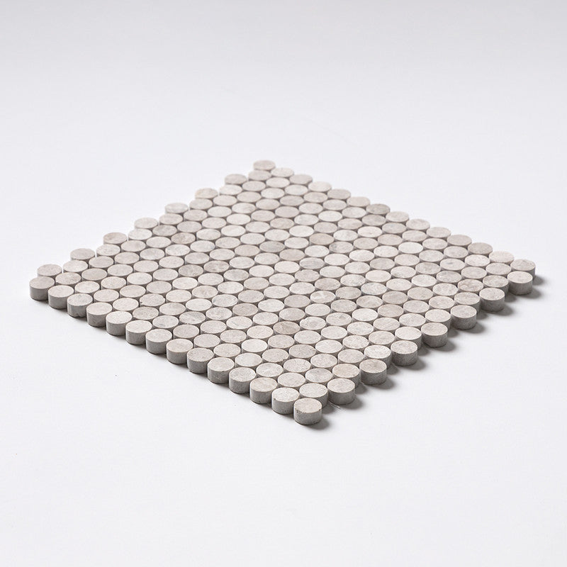PENNY ROUND: Penny Round Mosaic (honed | 11"x11"x1/4" | straight cut)