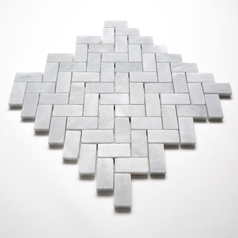 ALLURE LIGHT : 1X2 Herringbone Mosaic (honed | 11"x11"x3/8" | straight cut)