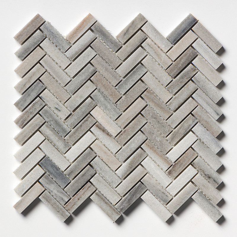SKYLINE : 5/8X3 Herringbone Mosaic (honed | 10"x12"x7/16" | straight cut)