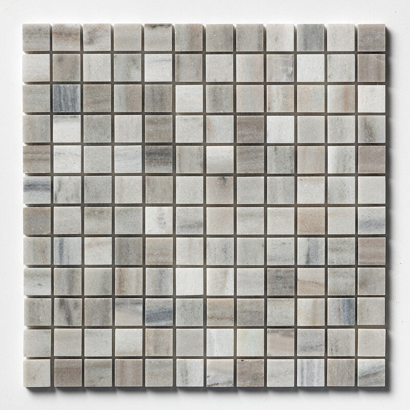 SKYLINE : 1X1 Straight Stack Mosaic (honed | 12"x12"x3/8" | straight cut)