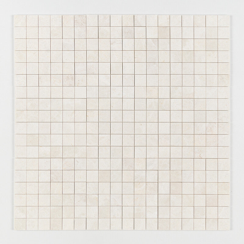 VANILLA: 2X2 Straight Stack Mosaic (honed | 12"x12"x3/8" | straight cut)