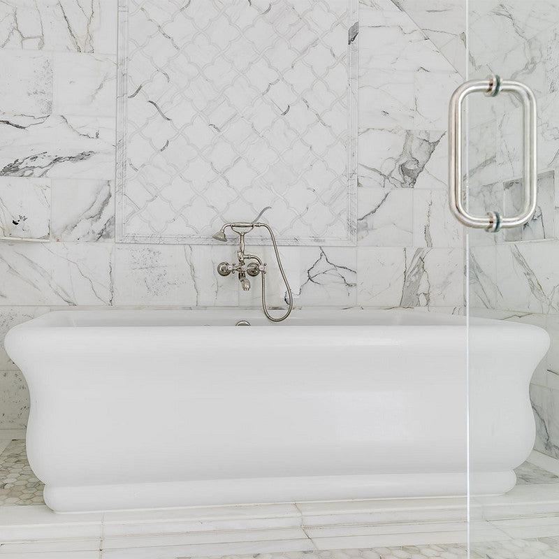 CALACATTA GOLD : Hexagon Mosaic (polished | 12"x12"x3/8" | straight cut)