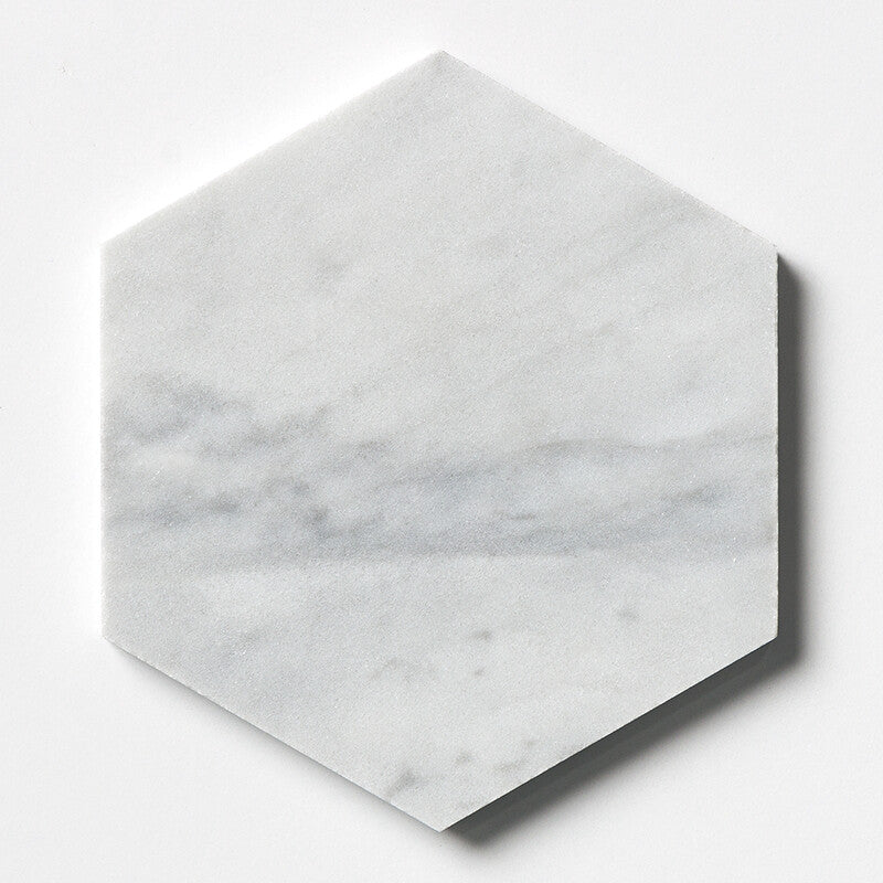 DIMENTIONS  : Hexagon Field Tile (honed | 5"x5"x25/32" | straight cut)