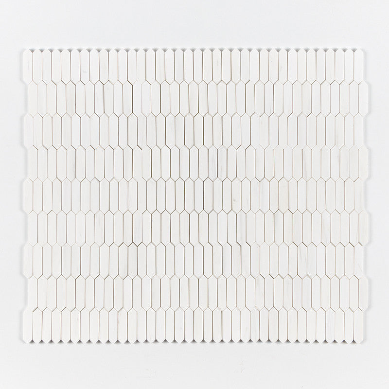 DIMENTIONS  : Baby Picket Mosaic (polished | 11"x13"x3/16" | straight cut)