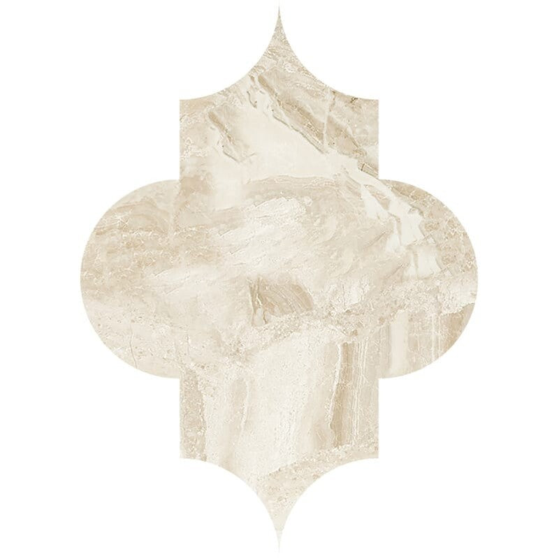 DIMENTIONS  : Diana Royal Arabesquette Field Tile (polished | 6"x8"x1/4" | straight cut)