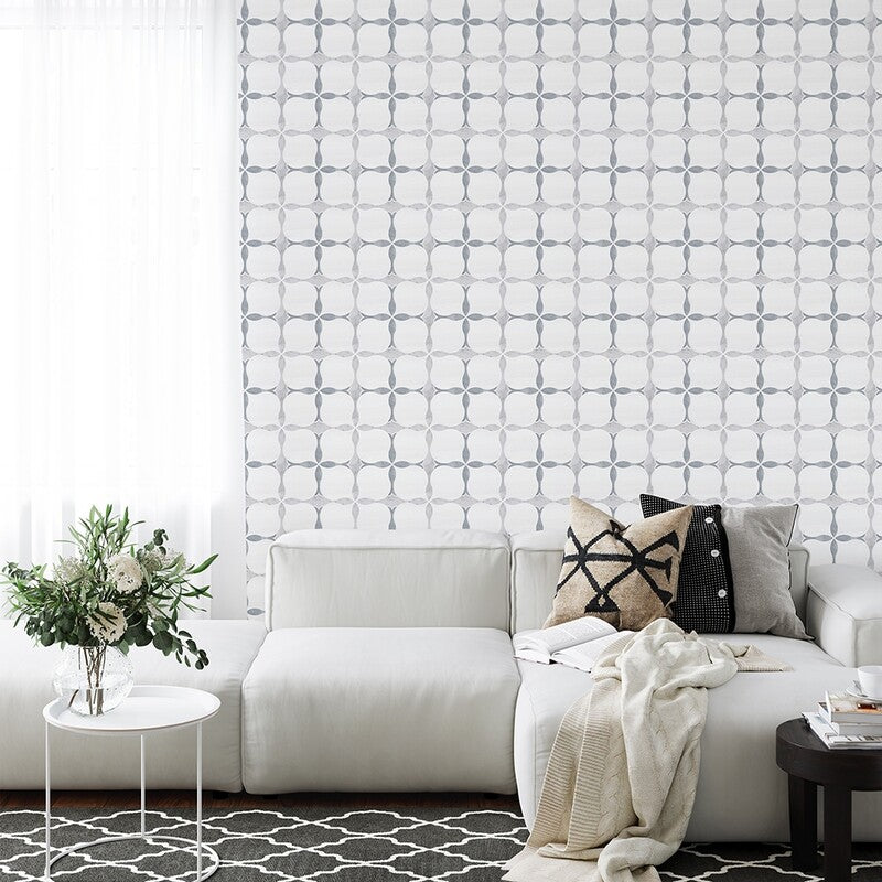SNOW WHITE : Allure Light Avenza Amelia Mosaic (multi finish | 9"x9"x5/8" | straight cut)
